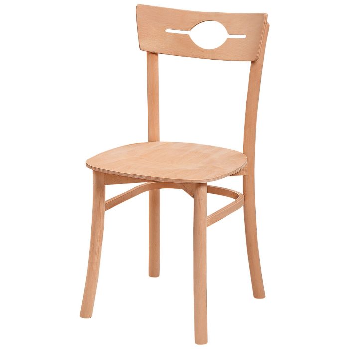 Ham Ahşap Tahta Sandalye - Cafe Lokanta Sandalyeleri - Görsel 1