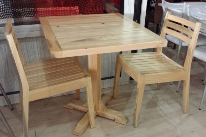 Ahşap Cafe Bistro Masa Sandalyeleri - Görsel 1