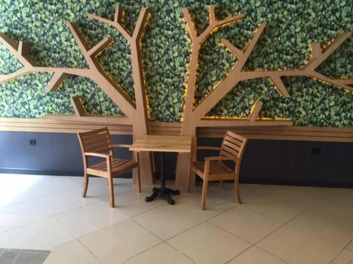 bistro masa otel lobi masası kare metal ayaklı cafe restoran