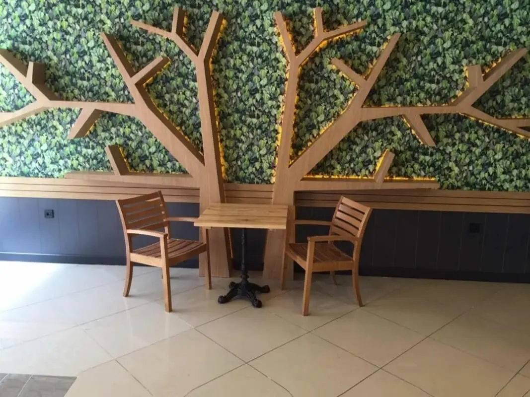 bistro masa otel lobi masası kare metal ayaklı cafe restoran