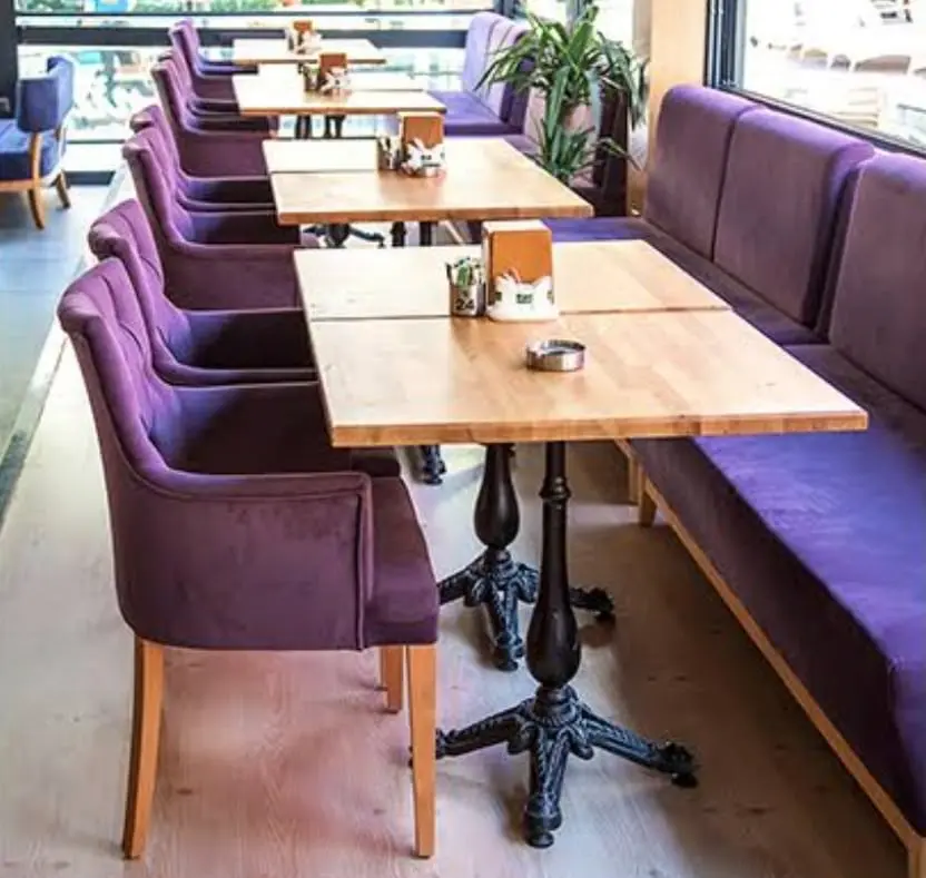 metal aslan ayaklı bistro masa takımı cafe restoran otel