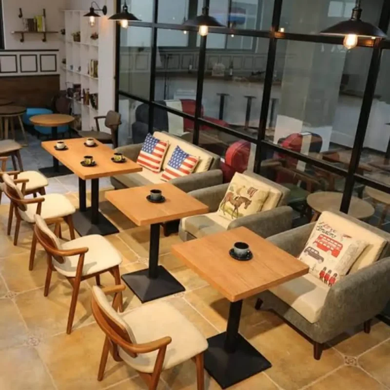 metal ayaklı kare bistro masa otel lokanta restoran cafe ideal