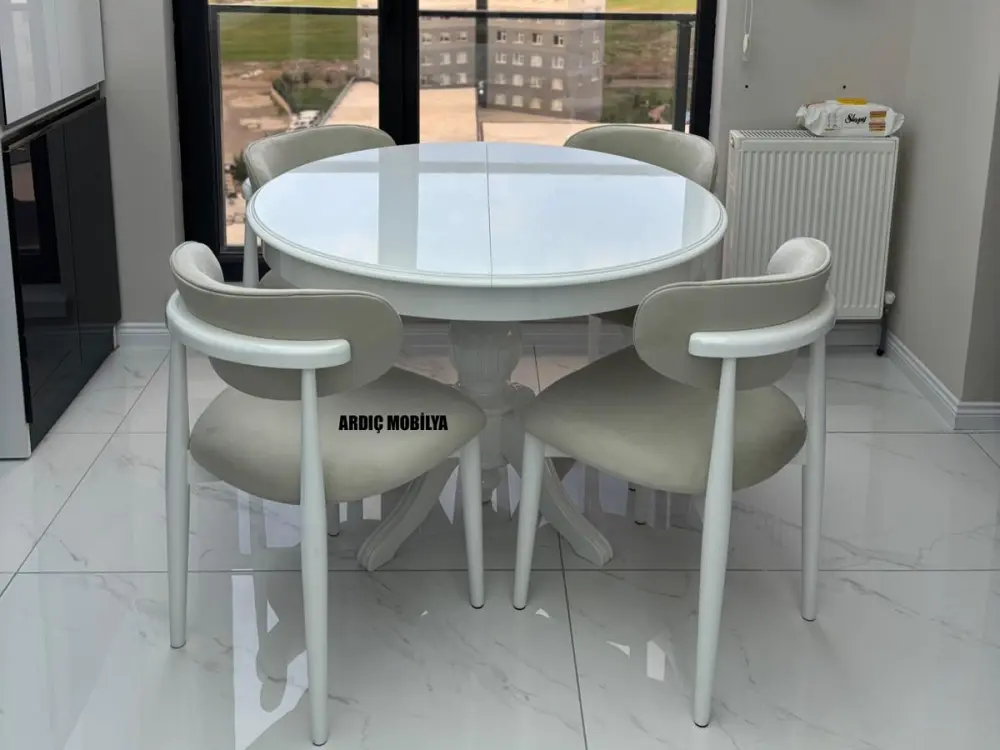 Yuvarlak masa takımı modelleri - Ahşap ve modern yuvarlak masa sandalye takımları