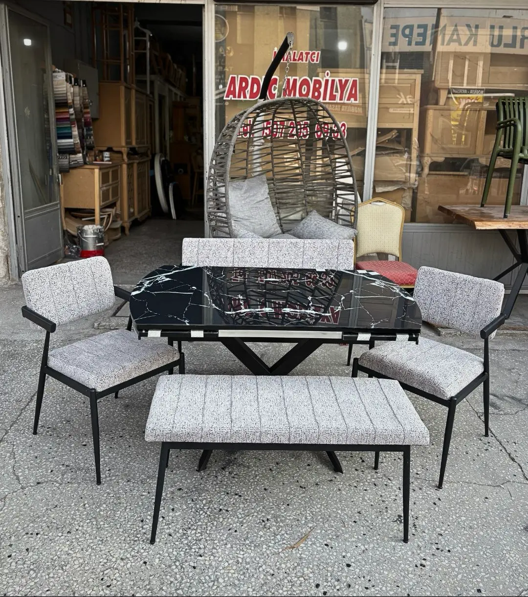 x-ayakli-acilir-mutfak-masasi-bankli-takim-0631 x-ayakli-acilir-mutfak-masasi-bankli-takim-0631