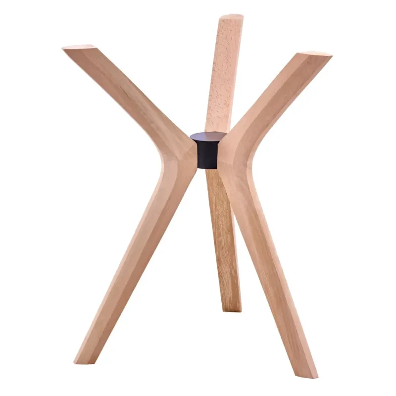 3'lü yengeç ayak ahşap masa ayağı modeli